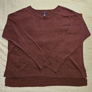 GENTLY USED Burgundy GAP Light Sweater Size XL